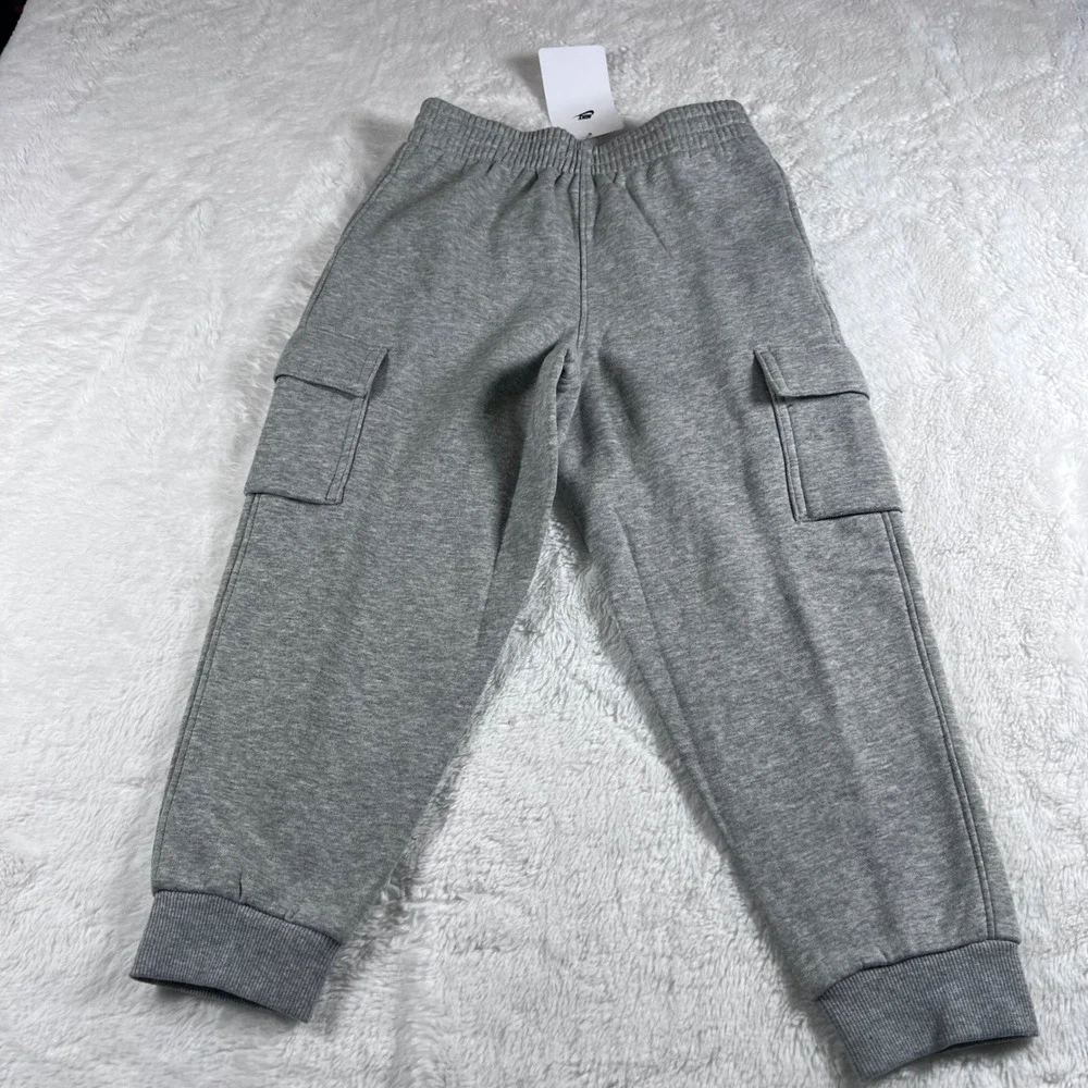 Nike Child Size 6 DK Grey Heather Cargo‎ Jogger Sweatpants 86L092-042 NWT